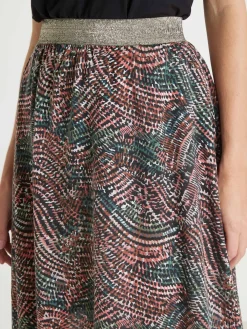 Jupe courte entièrement élastiquée