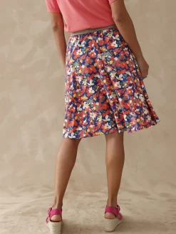 Jupe courte entièrement élastiquée