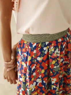 Jupe courte entièrement élastiquée