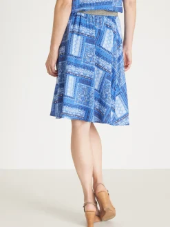 Jupe courte entièrement élastiquée