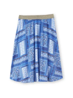 Jupe courte entièrement élastiquée