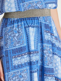 Jupe courte entièrement élastiquée