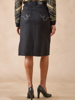 Jupe droite 5 poches