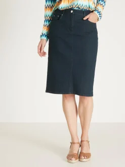 Jupe droite 5 poches extensible