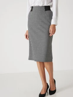 Jupe droite élastiquée