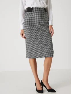 Jupe droite élastiquée