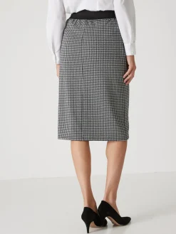 Jupe droite élastiquée