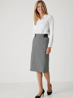 Jupe droite élastiquée