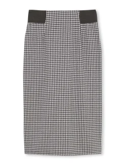 Jupe droite élastiquée