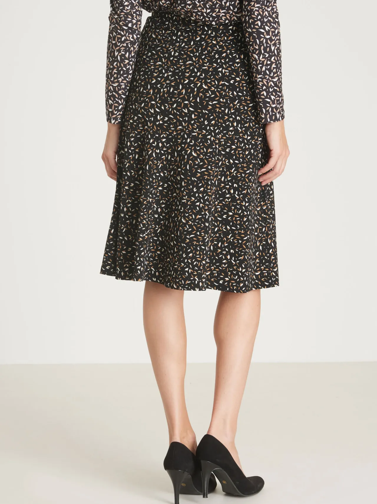 Jupe en maille, entièrement élastiquée