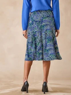 Jupe en maille, entièrement élastiquée