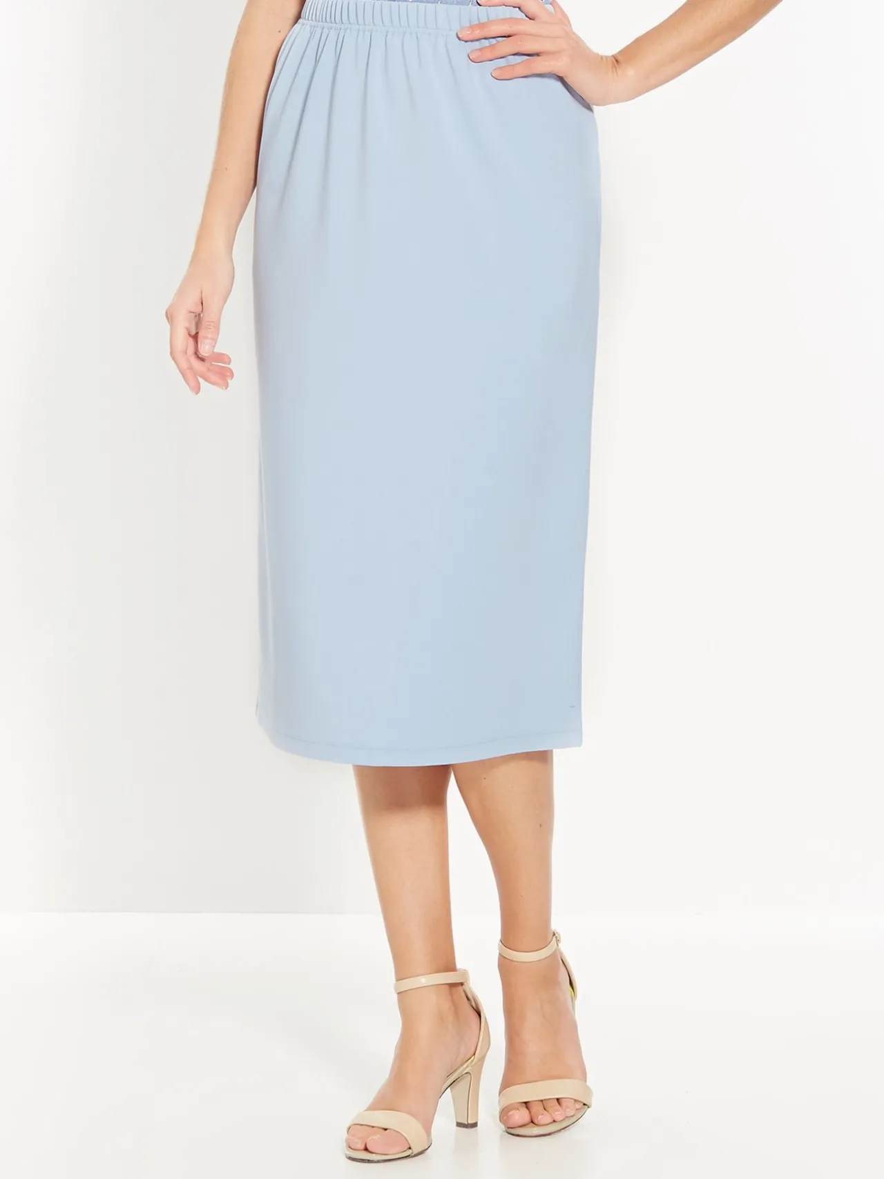 Jupe en maille vous mesurez + d'1,60m