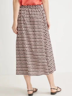 Jupe fluide entièrement élastiquée