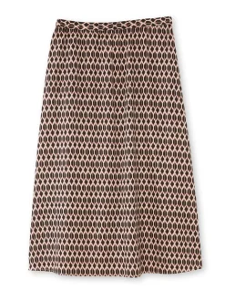 Jupe fluide entièrement élastiquée