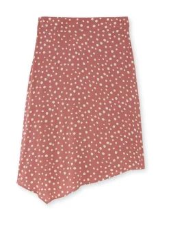 Jupe élastiquée asymétrique