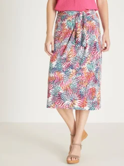 Jupe élastiquée en maille