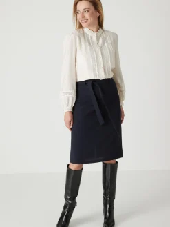 Jupe élastiquée en maille