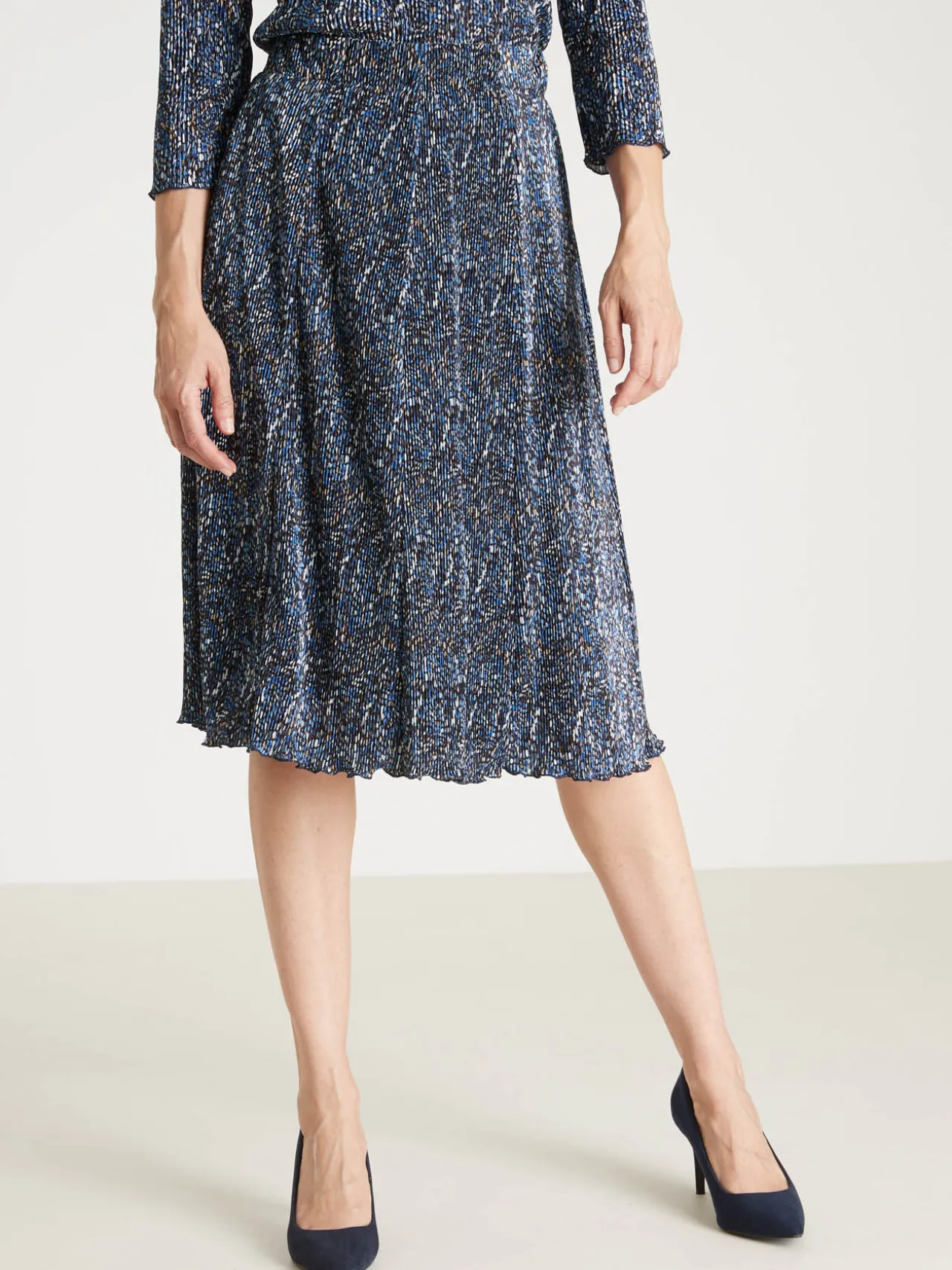 Jupe élastiquée plissé permanent