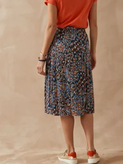 Jupe élastiquée plissé permanent