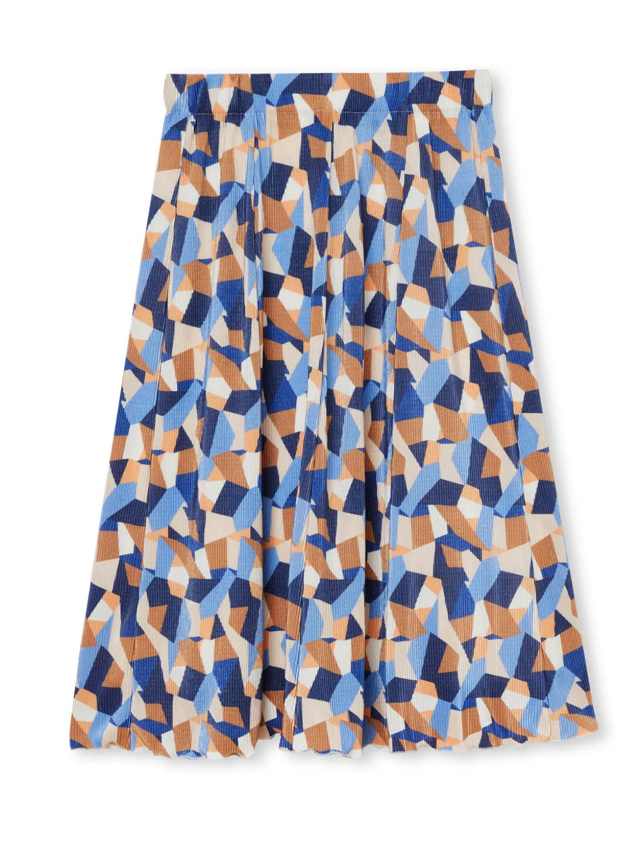 Jupe élastiquée plissé permanent