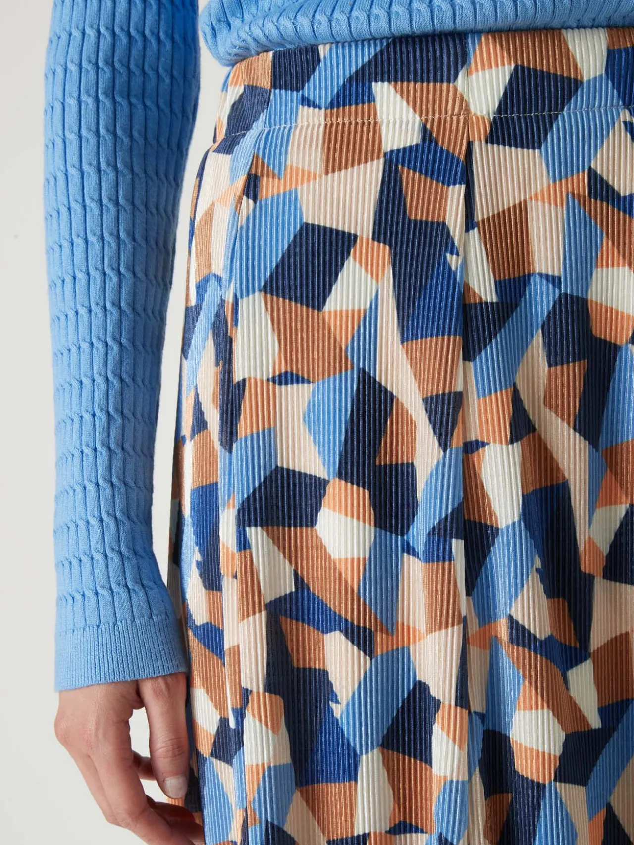 Jupe élastiquée plissé permanent