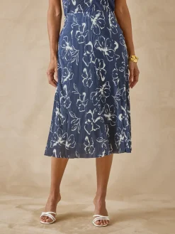 Jupe élastiquée plissé permanent