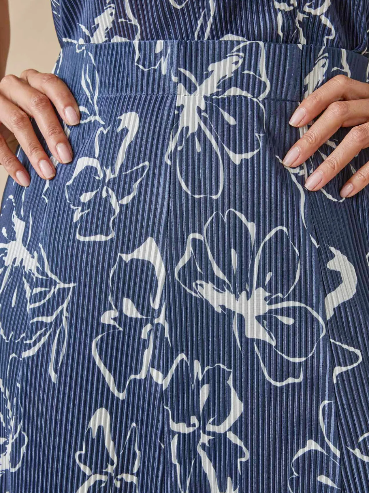 Jupe élastiquée plissé permanent