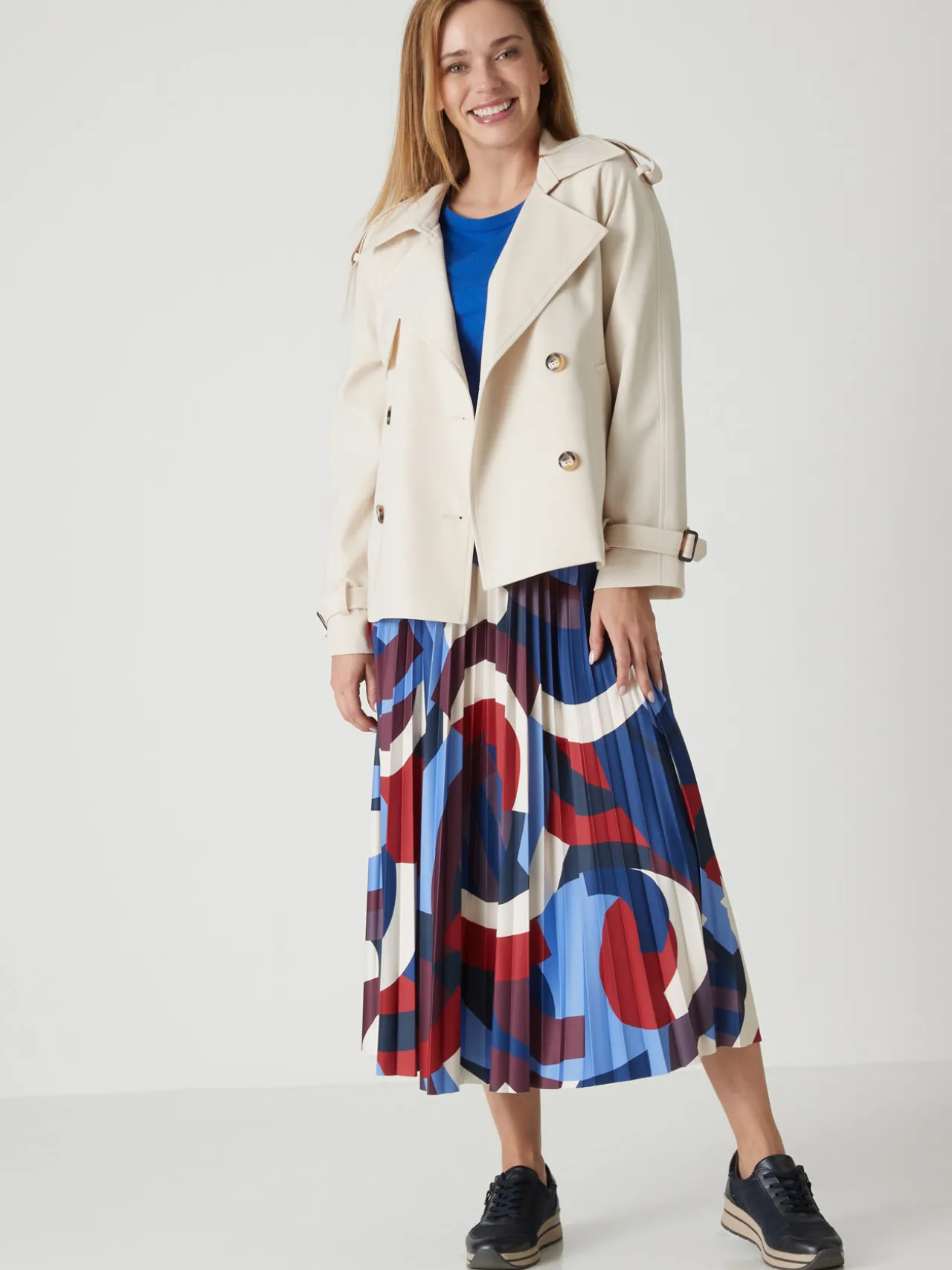 Jupe élastiquée plissé soleil