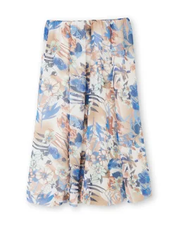 Jupe élastiquée évasée