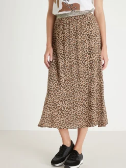 Jupe longue entièrement élastiquée