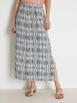 Jupe longue élastiquée "tie and dye"