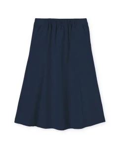 Jupe mi-longue évasée