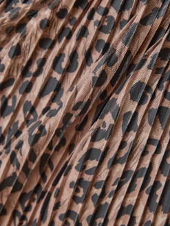 Jupe plissée en résille