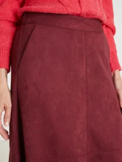 Jupe suédine élastiquée dos