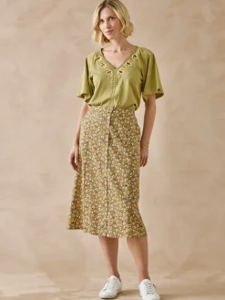 Jupe toute boutonnée