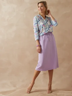 Jupe trapèze élastiquée