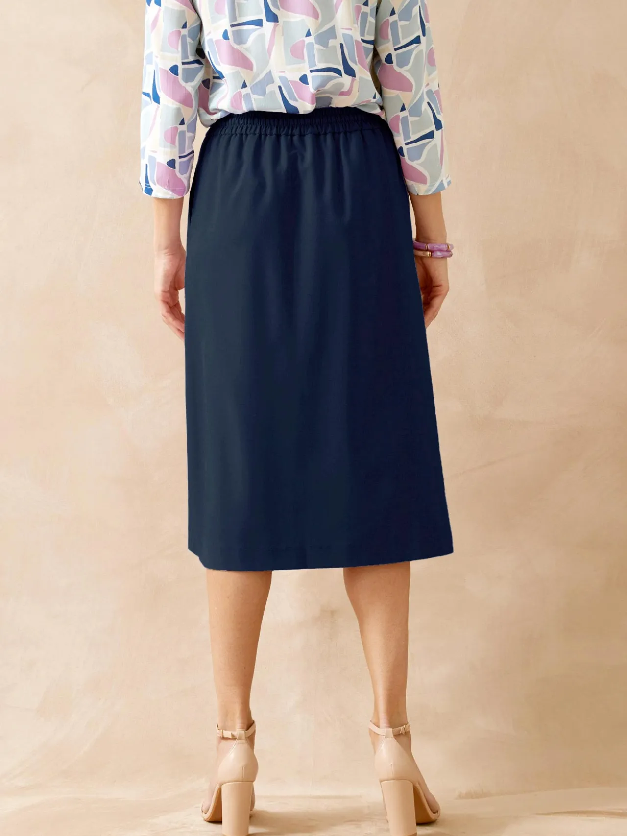 Jupe trapèze élastiquée