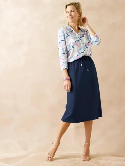 Jupe trapèze élastiquée