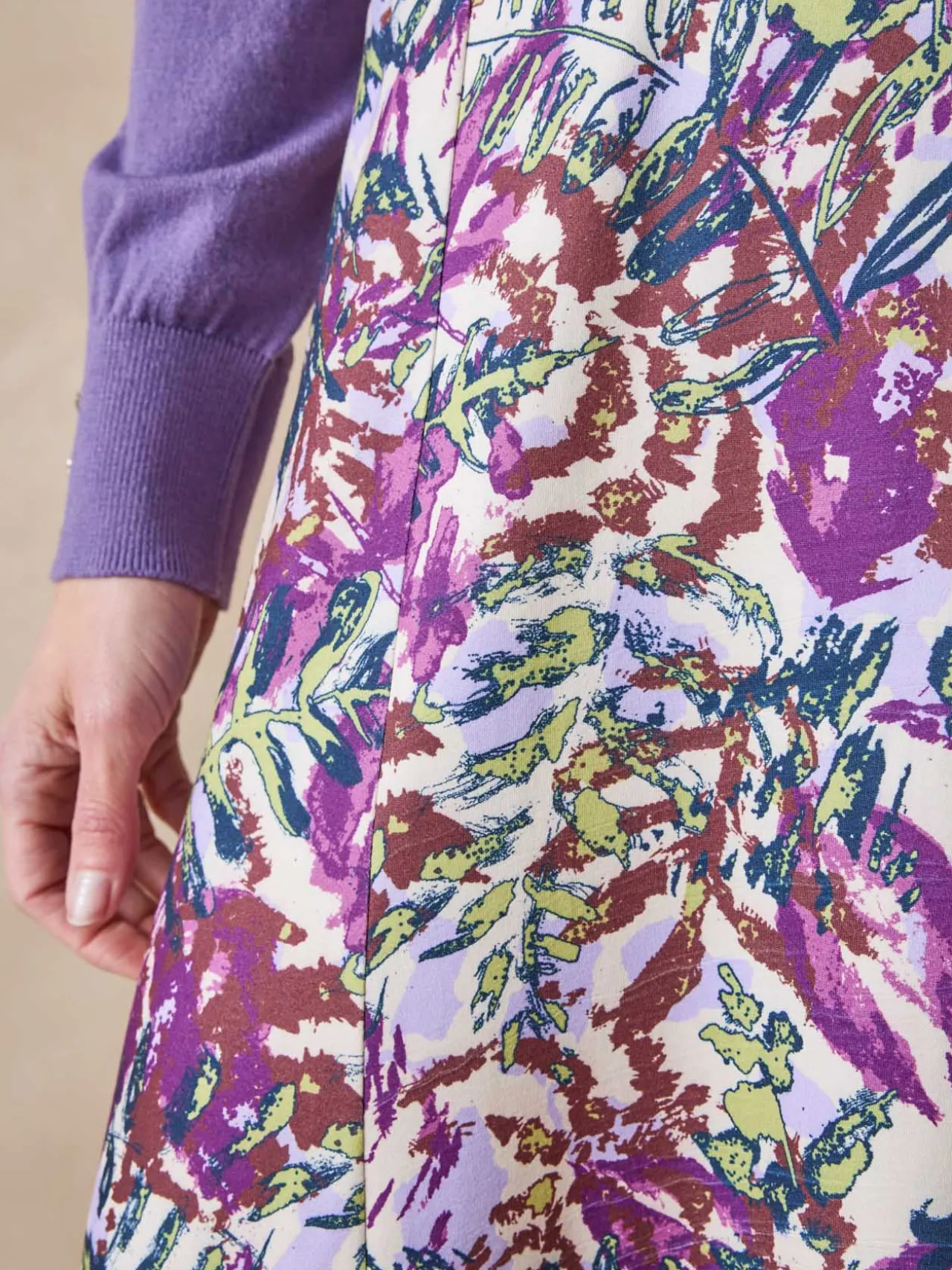 Jupe évasée en maille douce