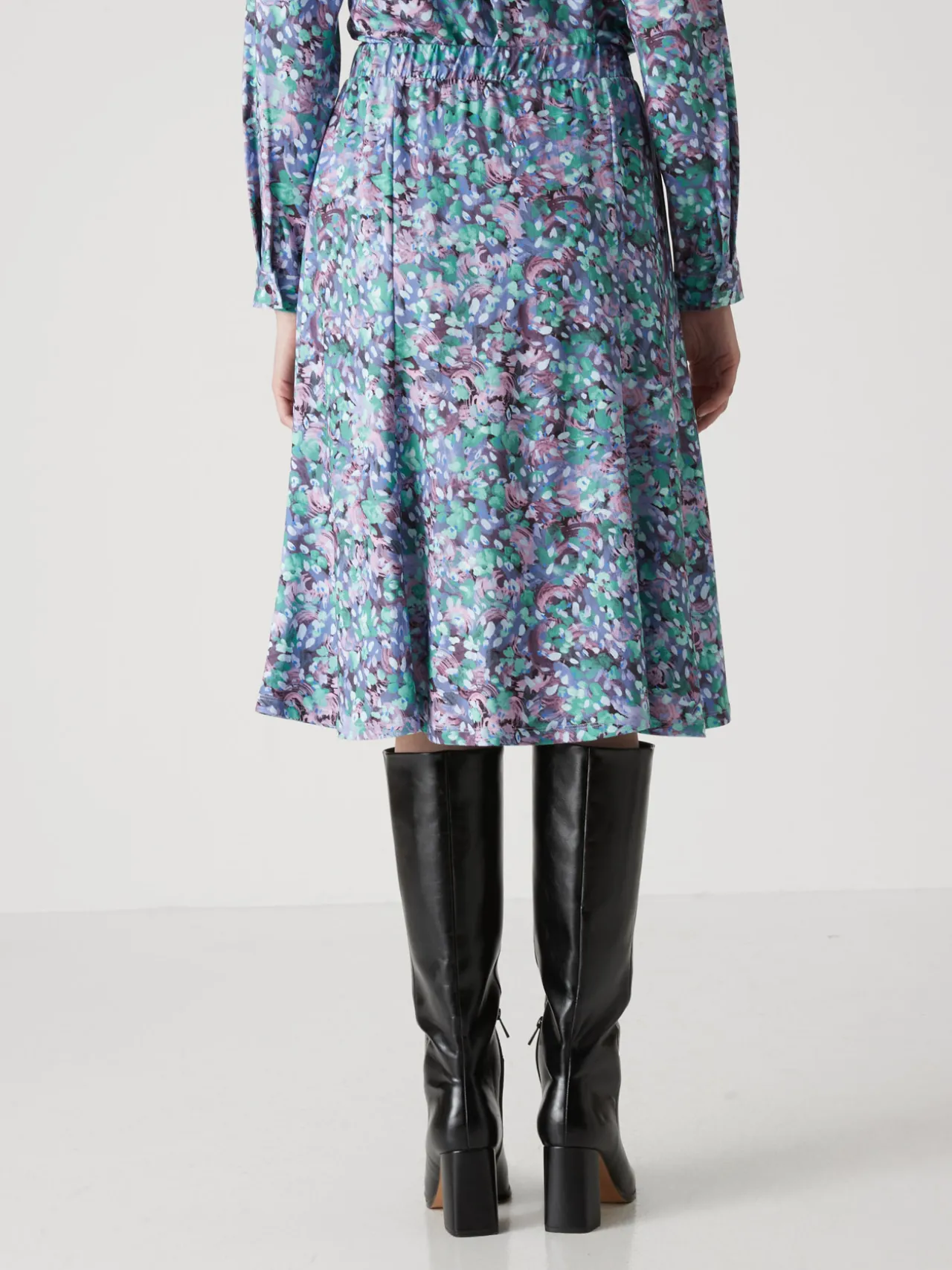 Jupe évasée en maille douce