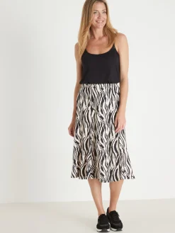 Jupe évasée en maille douce