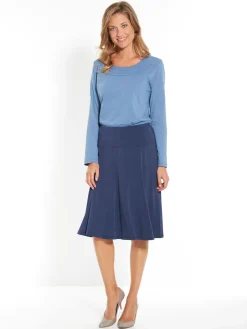 Jupe évasée entièrement élastiquée