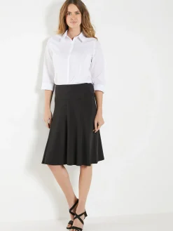 Jupe évasée entièrement élastiquée