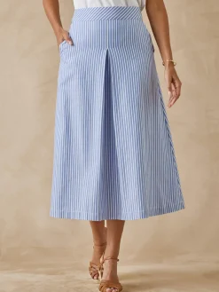 Jupe évasée élastiquée dos