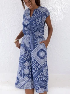 Jupe-culotte entièrement élastiquée