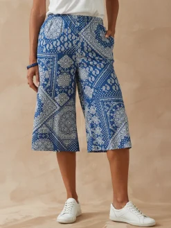 Jupe-culotte entièrement élastiquée