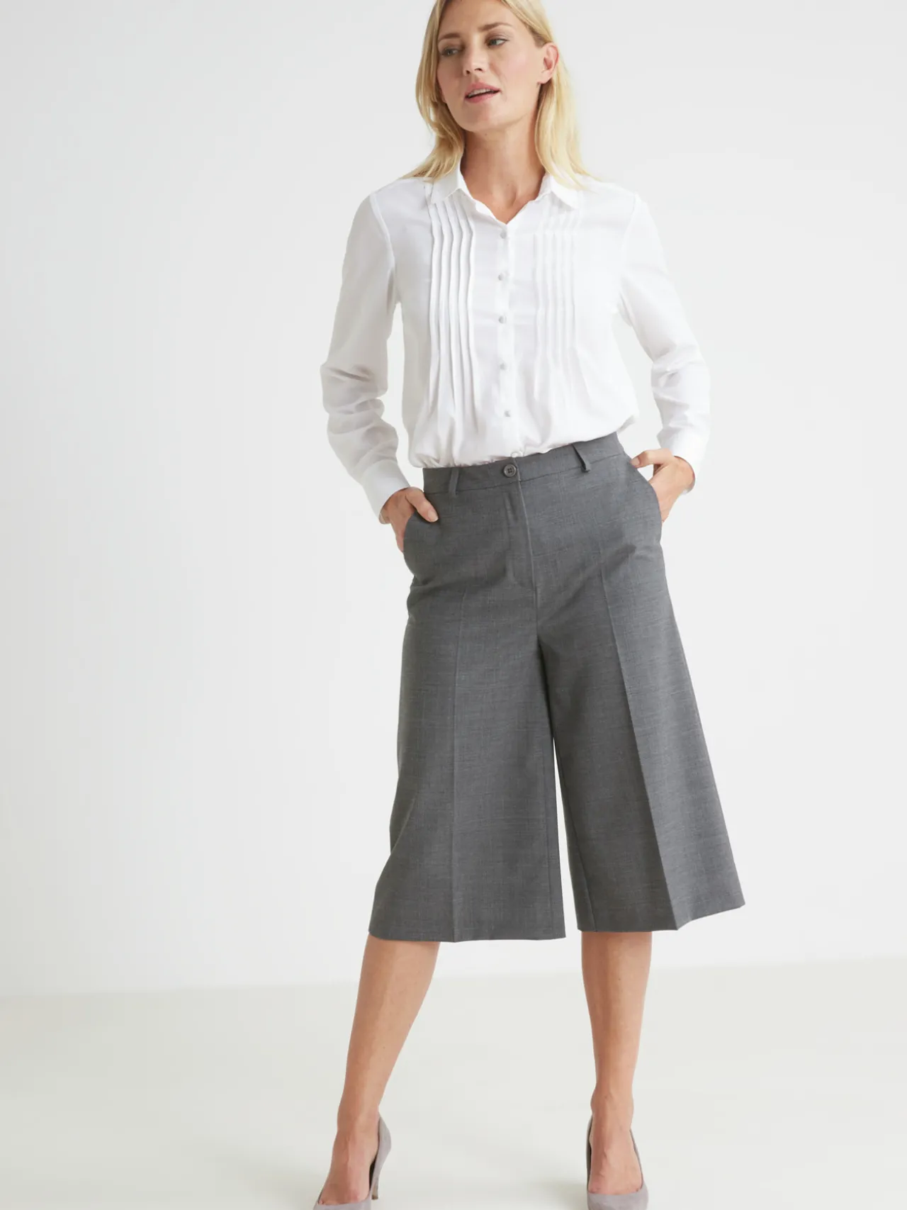 Jupe-culotte élastiquée dos