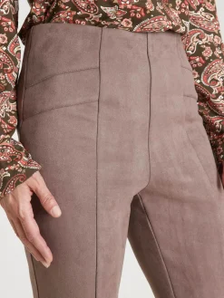 Legging en maille suédine