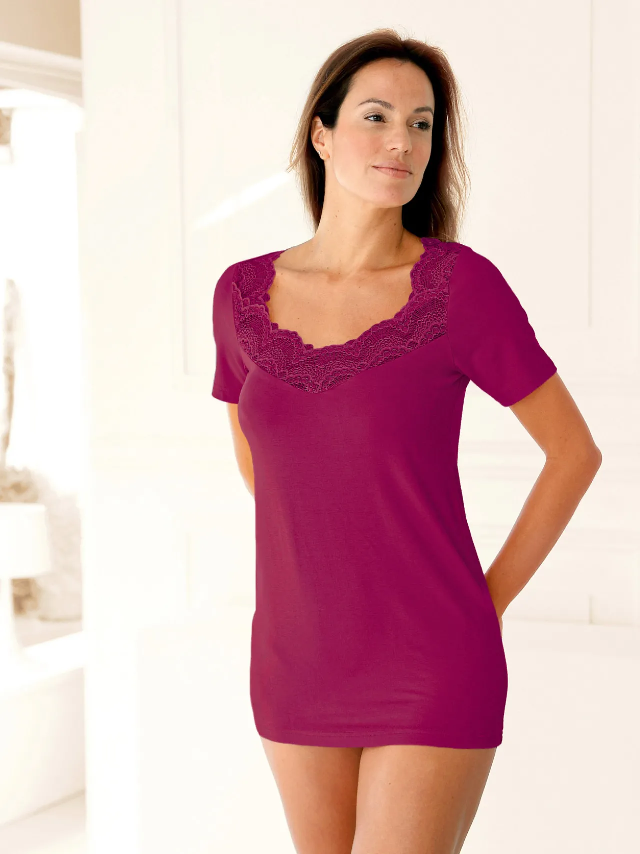 Lot 2 chemises de corps manches courtes