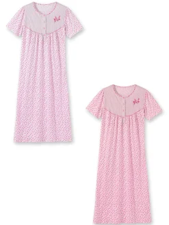 Lot 2 chemises de nuit manches courtes